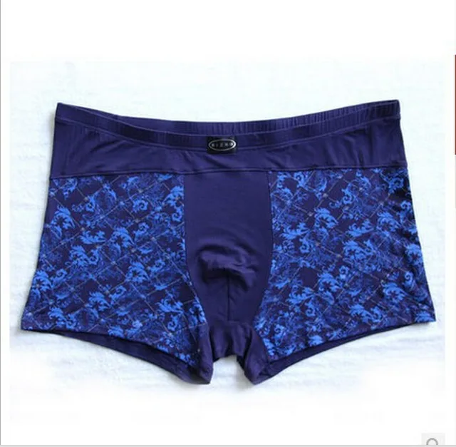 Free Shipping Plus size men's underwear wholesale printed modal