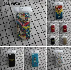 MaiYaCa Wonder Woman узор ТПУ Мягкая телефон аксессуары чехол для Apple iPhone 5 5S 5C SE и 6s 7 8 чехол для телефона