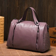 XIYUAN красная сумка из натуральной кожи роскошные сумки женские сумки дизайнерские заклепки Наплечные сумки высокого качества Известные бренды Сумка