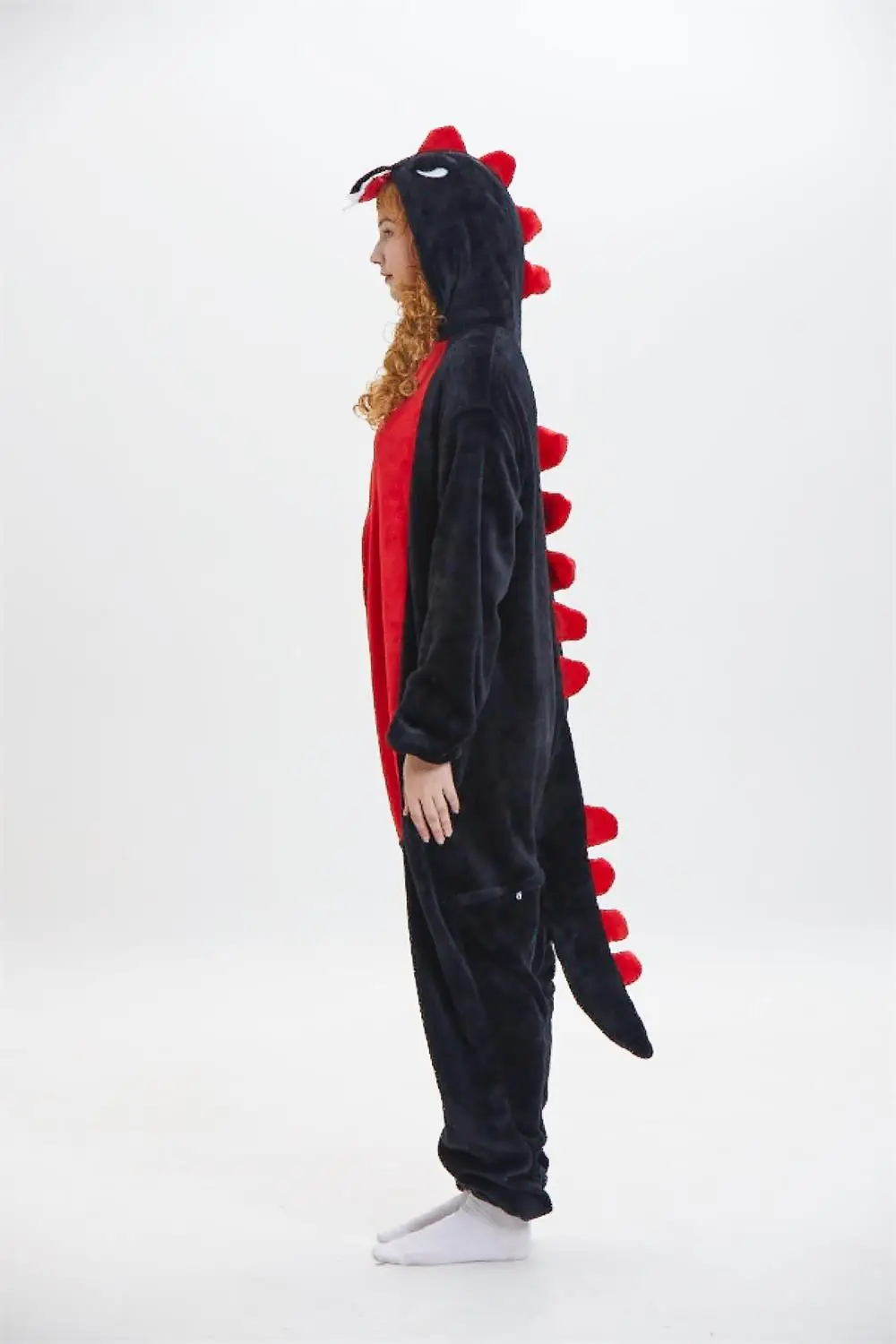Kigurumi Black Dinosaur Onesies Adult Costumes Unisex Animal Purple Dragon Pajamas Sleepwear Cosplay Lovers Pyjamas