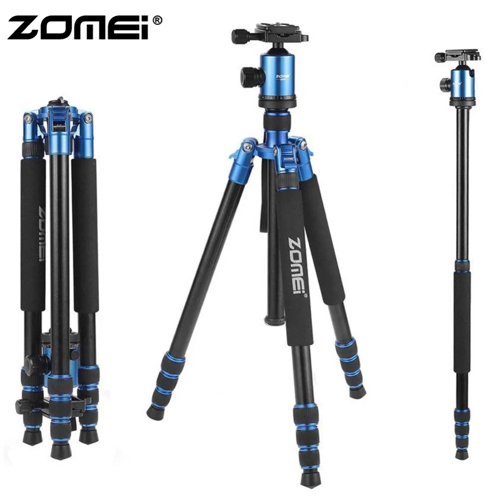 ZOMEI Z888 штатив для камеры и монопод легкий дорожный с шаровой головкой сумкой