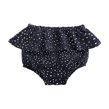 Новые хлопковые милые короткие трусы для новорожденных девочек с цветочным рисунком, полипропиленовые трусы шорты