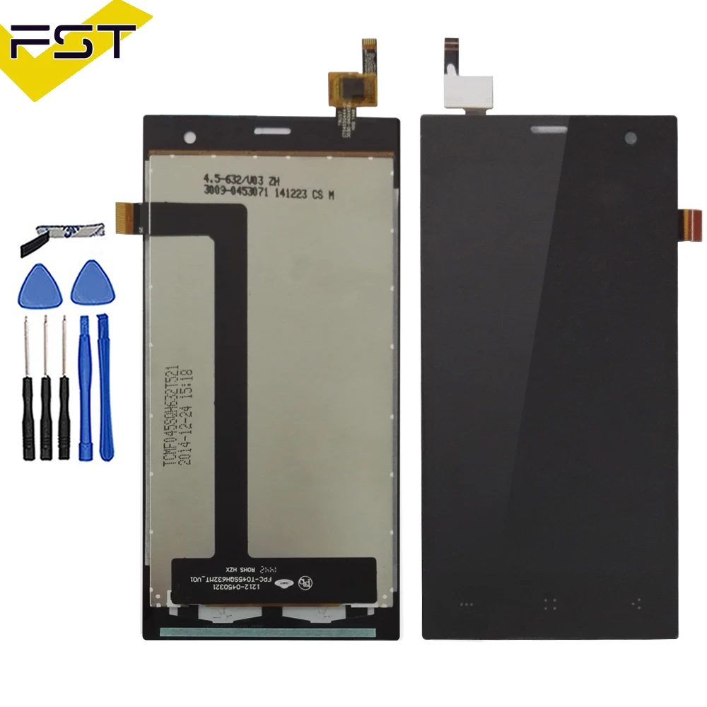 100% Tested For Highscreen Zera S (rev.S) LCD Display+Touch Screen Digitizer Assembly Replacement Parts+Tools