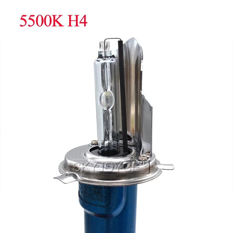 SKYJOYCE High Brightness 5500K Xenon H4 Bixenon HID Bulb 35W 55W Car Headlight H4 High Low Beam Swing Bulb For H4 Xenon HID Kit (5)