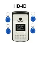 Главная Безопасность 7 "дюймов TFT сенсорный экран ЖК-дисплей цветной видео дверной звонок Домофон Система ночного видения Глаз Камера