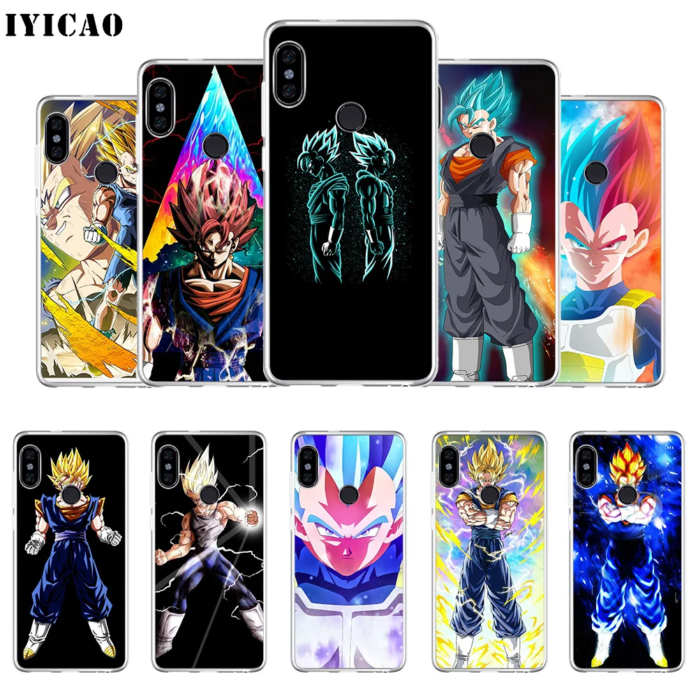 

IYICAO Vegetto Dragon Ball Super Soft Silicone Phone Case for Xiaomi Mi 9 8 SE Mi 6 Mi A1 A2 Lite F1 MIX2S MIX3 TPU Cover