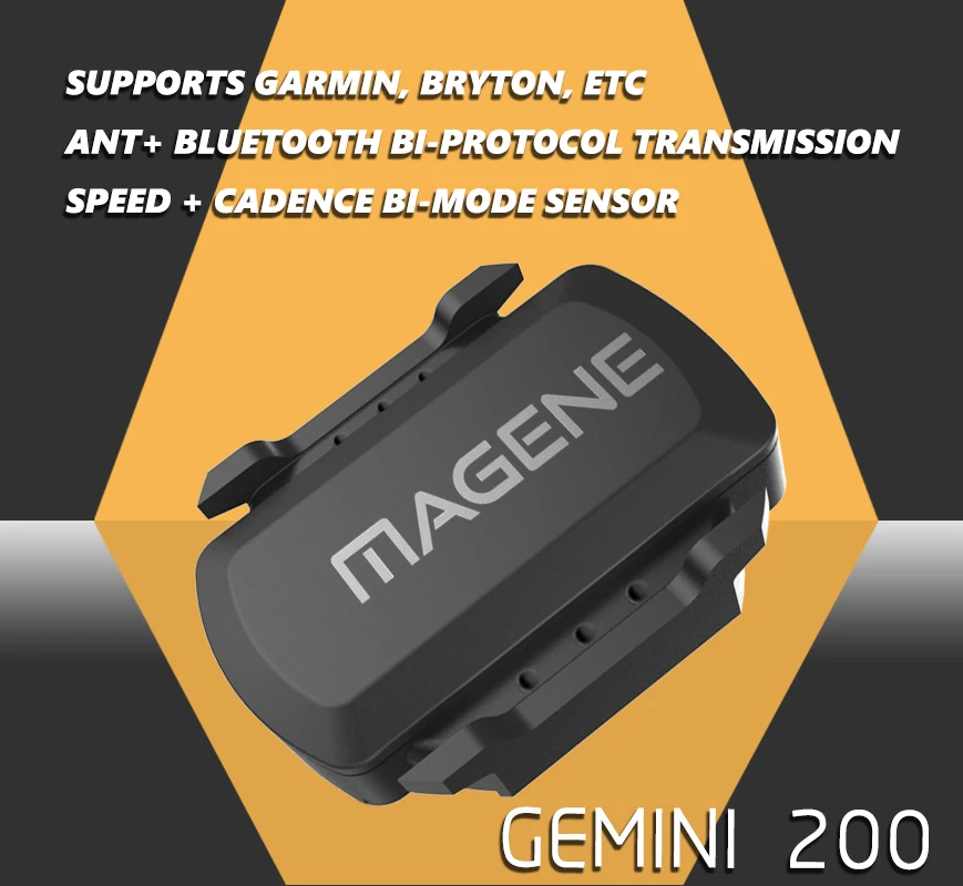 MAGENE gemini 200 210 датчик скорости cadence ant+ Bluetooth для Strava garmin bryton велокомпьютер GARMIN iGPSPORT Bryton