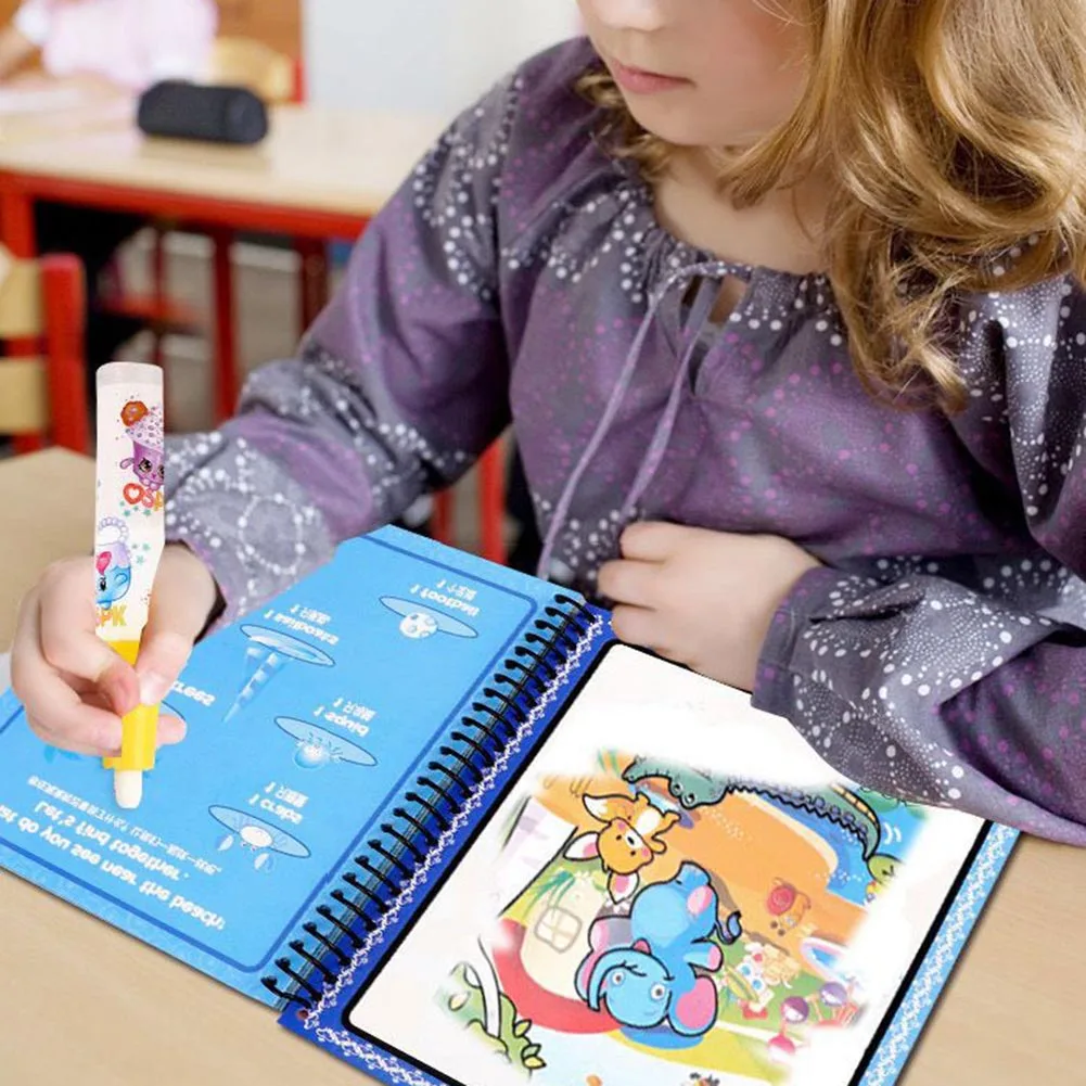 Magic Water Drawing Painting Board Book Non-toxic Reusable Educational For Children Baby YJS Dropship