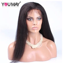 Italian Yaki Full Lace Human Hair Wigs Pre Plucked 130% Braziian Virgin Hair Wigs For Women Natural Hair Wigs You May