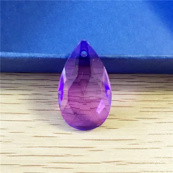 

Violet 20pcs 38mm Glass crystals for chandeliers faceted hanging pendants crystal drops for chandelier parts for home decoration