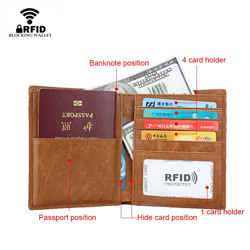Чехол для паспорта из натуральной кожи ID визитница дорожный кошелек для кредиток для мужчин кошелек чехол для вождения Обложка для водительского удостоверения тонкий