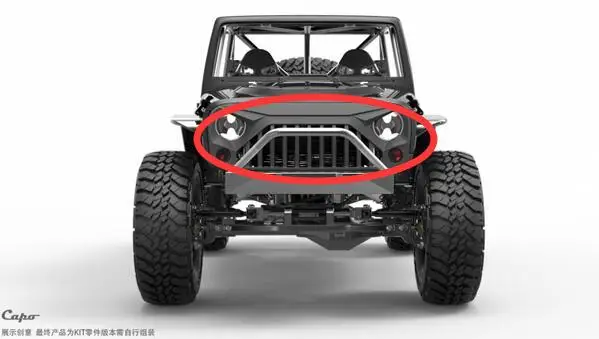 CD15827 масштаб 1/10 RC wrangler гусеничный грузовик каподастр jkmax альпинистский