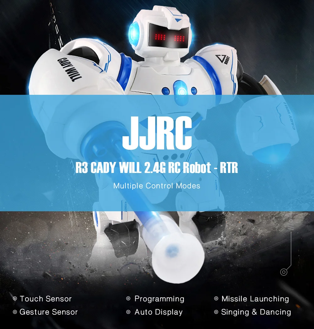 JJRC R3 RC робот боевой кади будет Датчик управления интеллектуальная Боевая музыка танцы жесты роботы для детей игрушки VS R1 R2