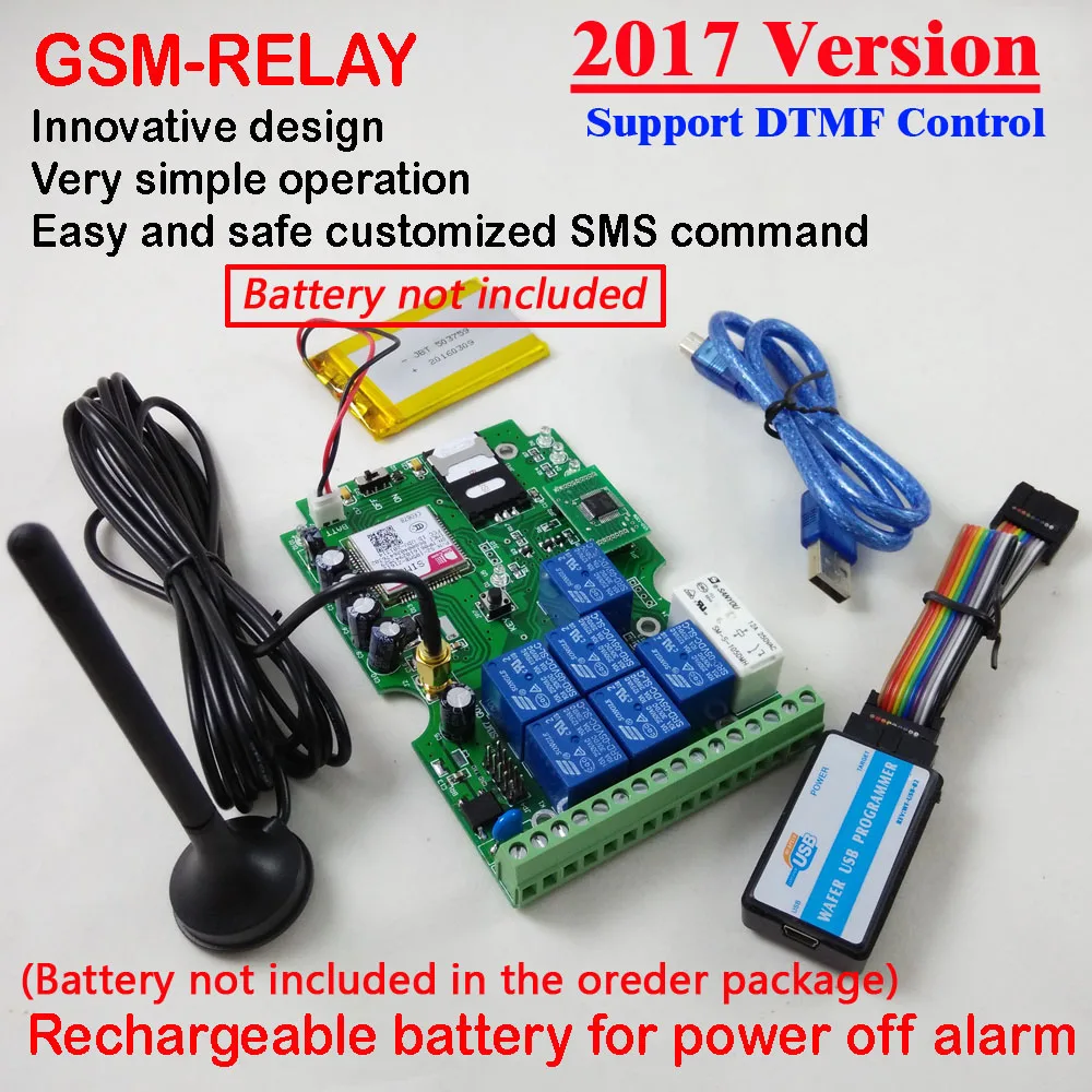 GSM SMS Seven релейный выход дистанционный переключатель для ворот или промышленный