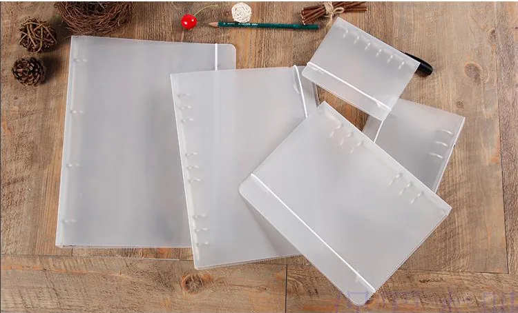 14 Creative Ring Binder B5A4567 PP Notebook Accessory Sheet Shell  office & school supplies Stationery Transparent Concise 6 Holes