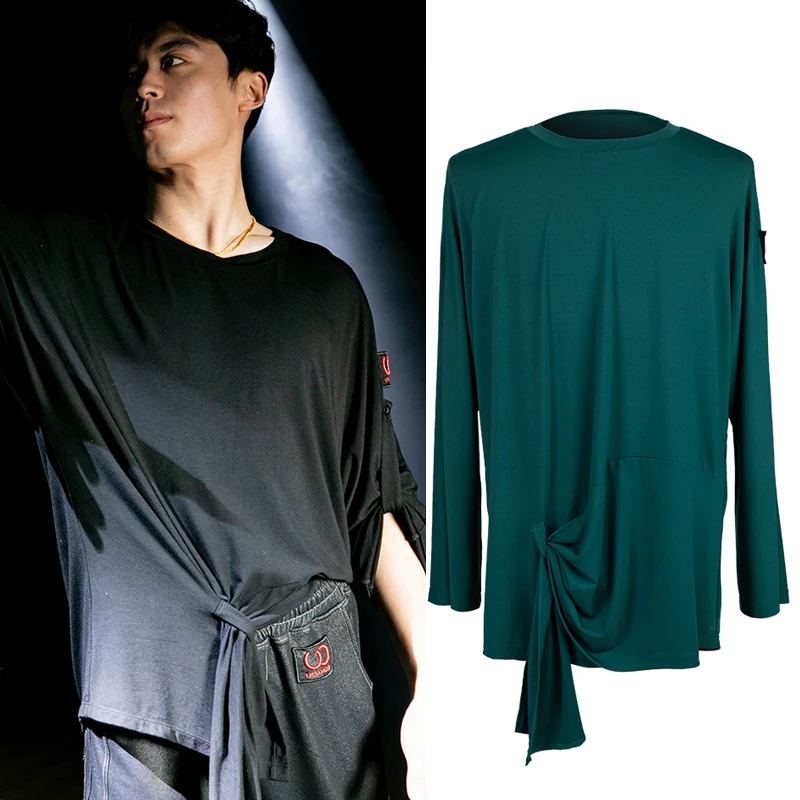 

Latin Dance Top Male Long Sleeve Loose Dancing Shirts Men Tango Salsa Rumba Cha Cha Samba Clothes Ballroom Practice Wear DN3248