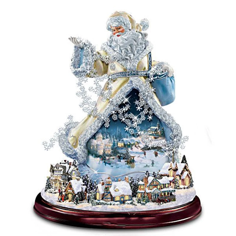 full Diy diamond painting kit &quotChristmas Santa Claus&quot 3D cross stitch Full Round Diamond embroidery Mosaic Wall stickers | Дом и сад