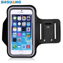 500 шт/партия BRSUANG 4-дюймовый водонепроницаемый ремешок сумка кожаный нарукавный чехол для занятий спортом и бега смартфон браслет для Iphone 4 4s 5 SE 5C