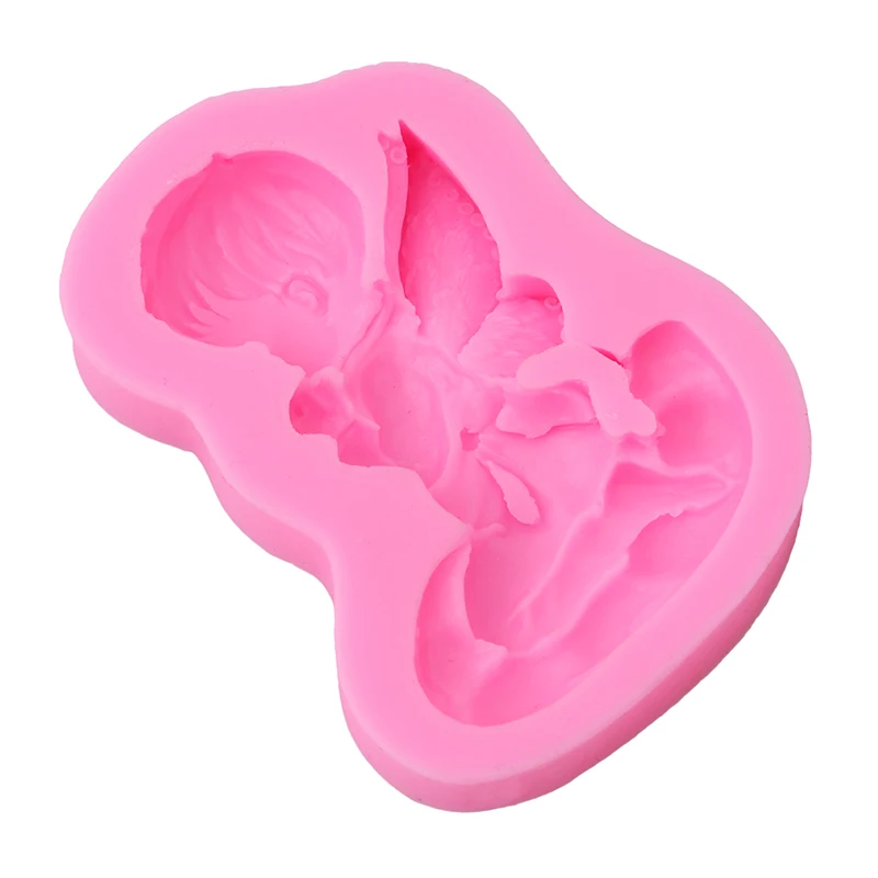 Новый 3D Ангел детская форма натуральное мыло ручной работы мыльница силиконовые