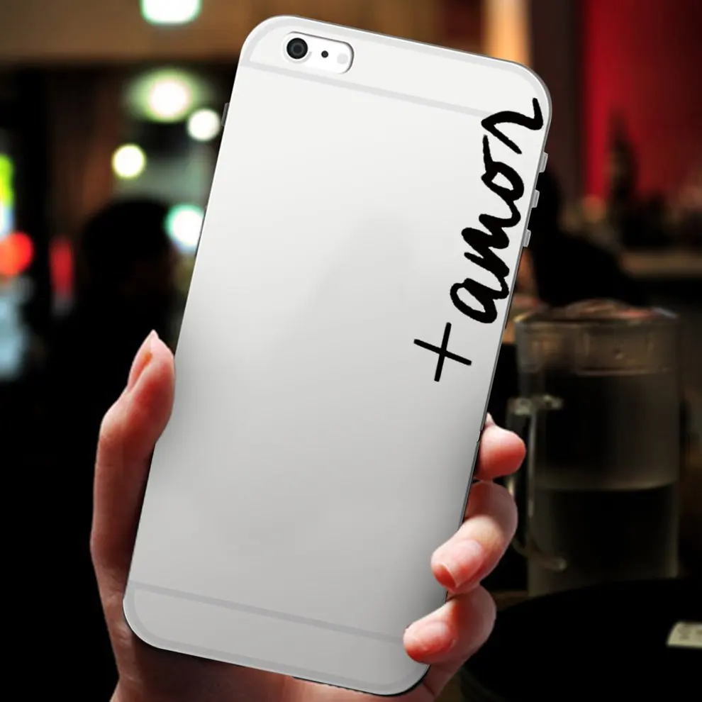 

2 Pcs New Soft Shell TPU Mobile Phone Cover Color Printing Cell Phone Case With Simple Letter Pattern For iPhone 6/6s
