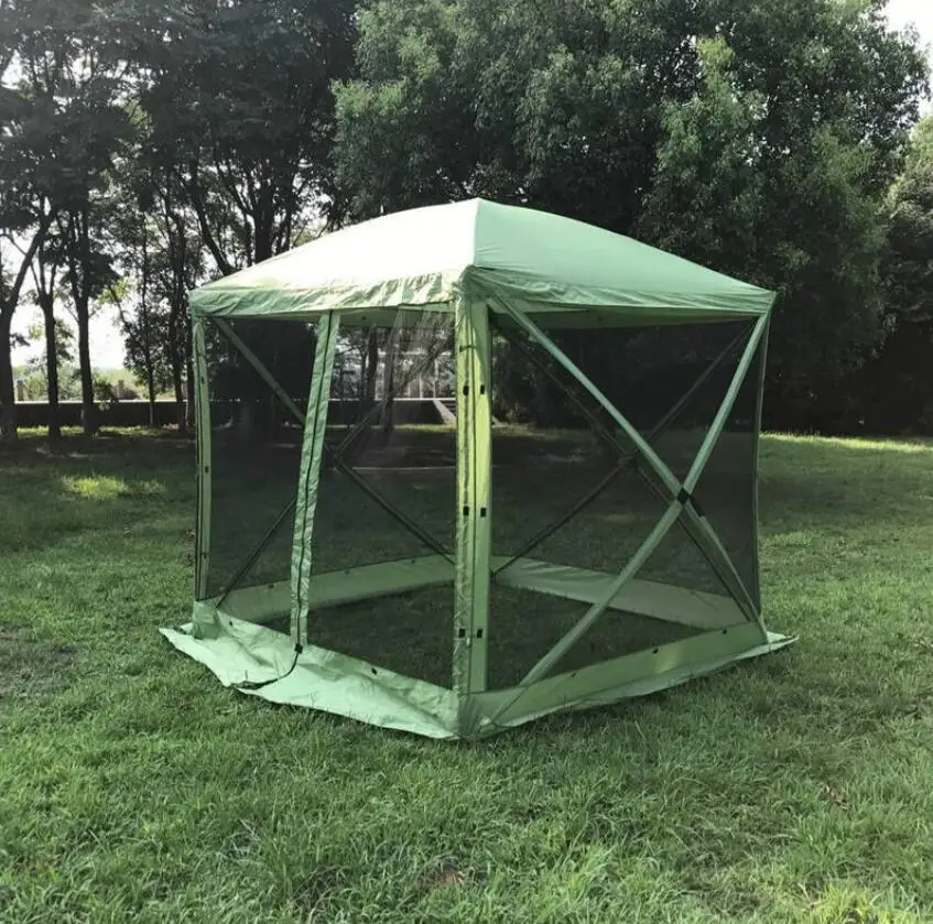 open tents