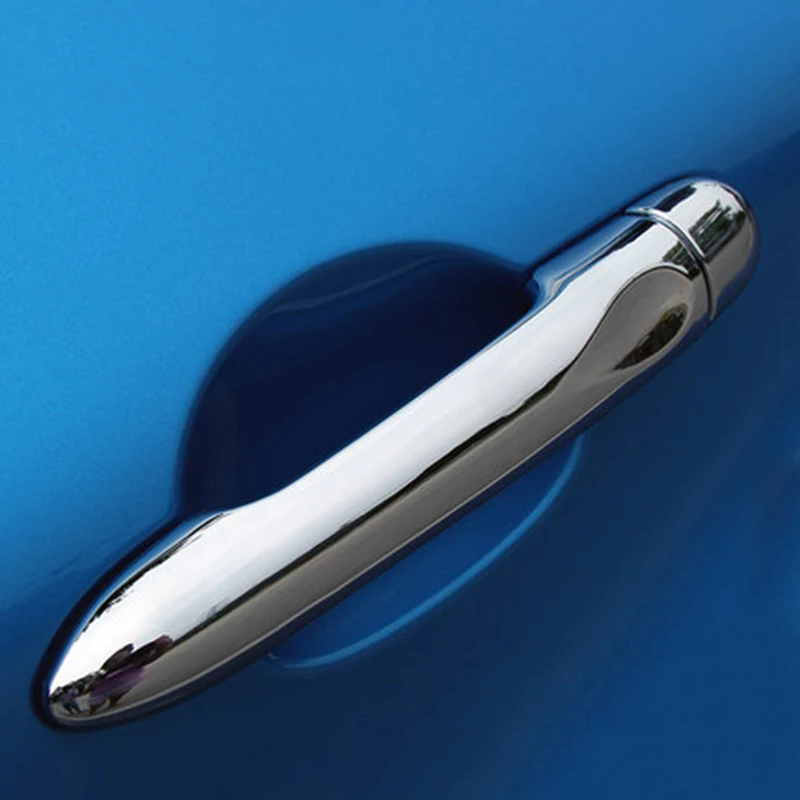 

Car Accessories For Renault Captur 2014 2015 2016 ABS Chrome Exterior Side Door Handle Cover Trims Decoration Frames 8Pcs/set