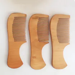 Антистатическая карманная деревянная расческа персиковый деревянный гребень для волос салонная укладка инструменты Парикмахерские Уход
