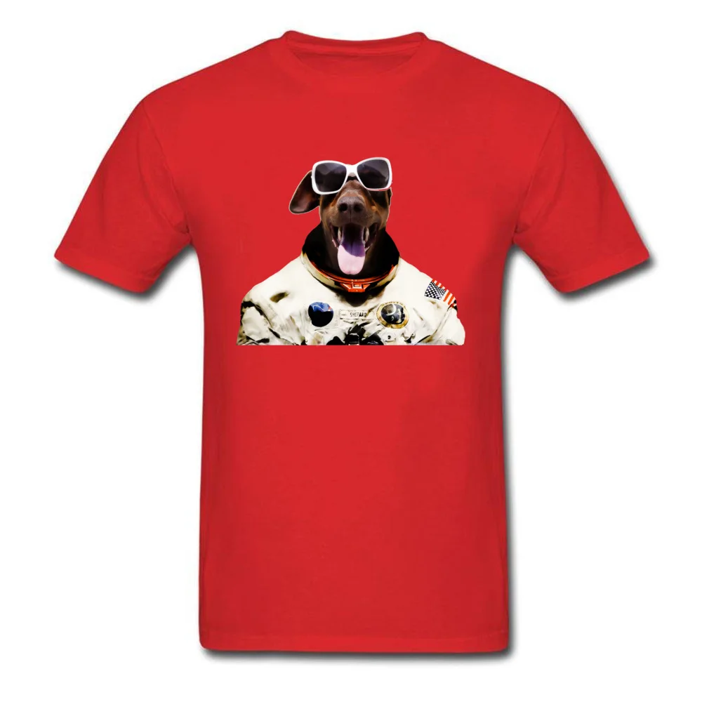  Men T Shirts doberfrau goes universe cosie Tees 100% Cotton Round Collar Short Sleeve Family Sweatshirts Summer Fall doberfrau goes universe red