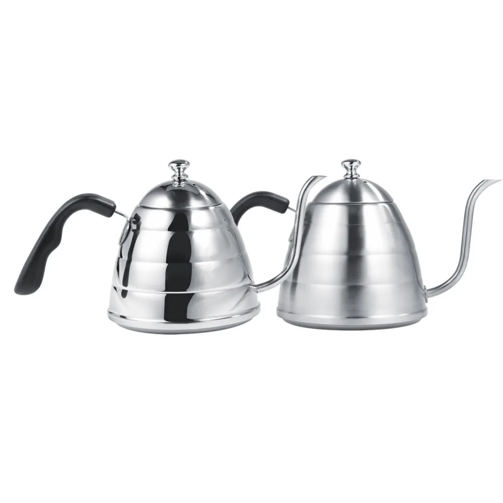 900ml Durable Stainless Steel Coffee Drip Pot Kettle Pot Hot Water