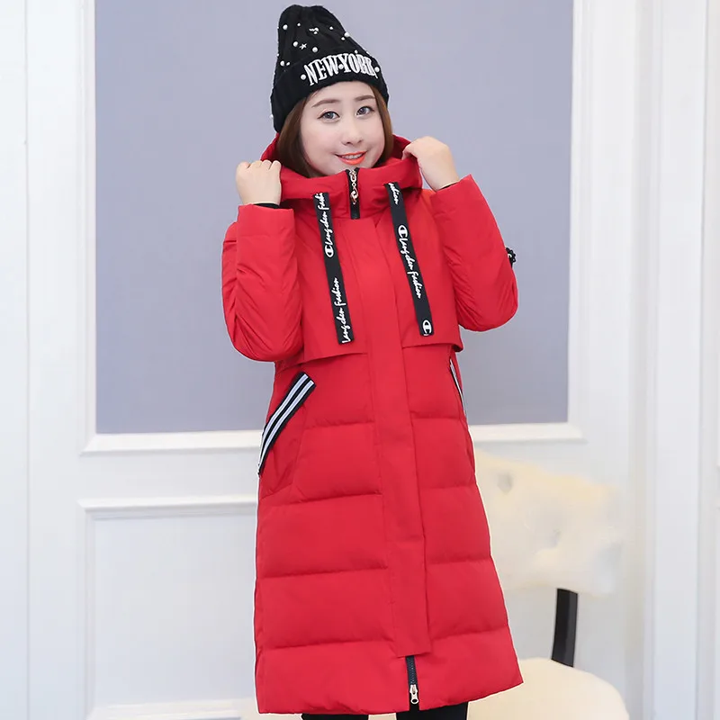 AYUNSUE/зимняя куртка больших размеров 10XL, женские куртки на 90% белом утином пуху, плотное пальто, женские красные парки с капюшоном, Abrigo Mujer, WXF509