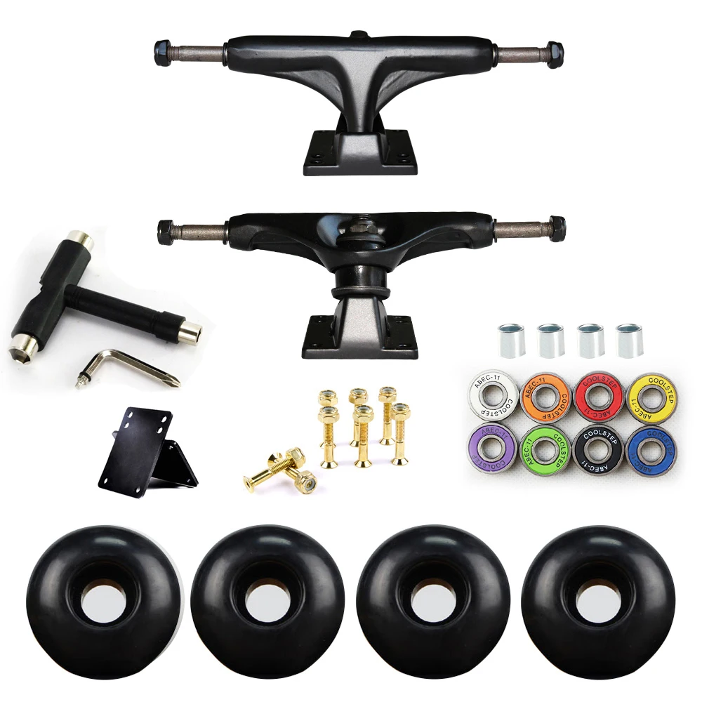 Caminhões do Skate Rodas de Liga de Alumínio e Magnésio Combo Grupo Milímetros Profissional Ponte Skate Board Bracket Frete Grátis 5in 5230