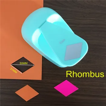

Free Shipping new 2" Rhombus shaped save power paper/eva craft punch Scrapbook Handmade DIY hole punches 31MM lozenge puncher