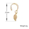 Fashion No Pierced Ear Clip Cuff Wrap Earrings Leaf Feather Pendant Non-piercing Clip Earrings for Women Party Statement Jewelry ► Photo 3/6