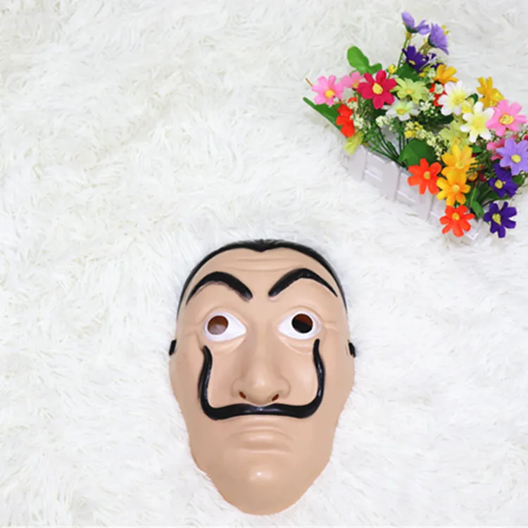 1 шт. La Casa De Papel маска Salvador Dali пластиковая маска для лица смешная маска костюмы Маска для косплея тушь для ресниц Dali маска деньги маски