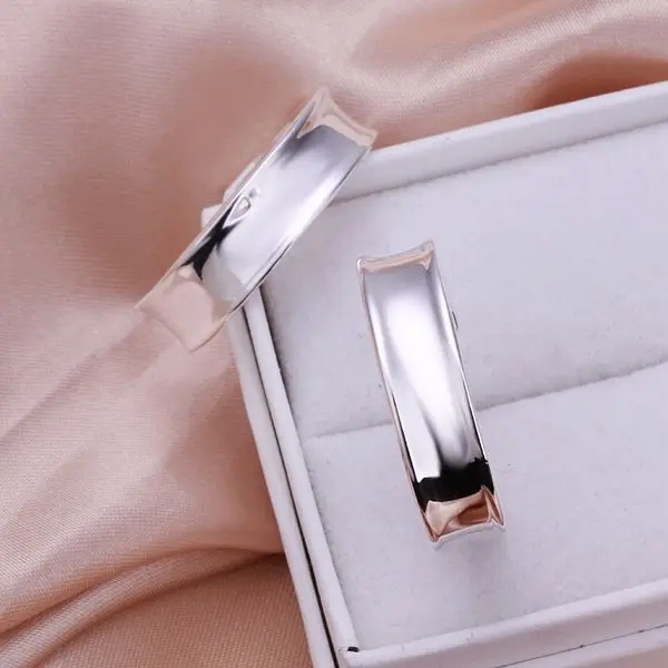 Высокое качество ювелирные изделия 925 ювелирные изделия посеребренные полукруглые серьги для женщин лучший подарок SMTE078