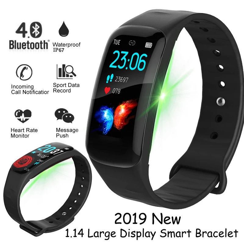 

H29 Smart Bracelet color Display Fitness Tracker IP67 Waterproof Smart Watch Blood Pressure Heart Rate Monitor for Android iOS