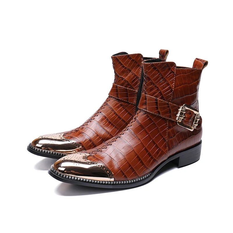 low heel croc boots