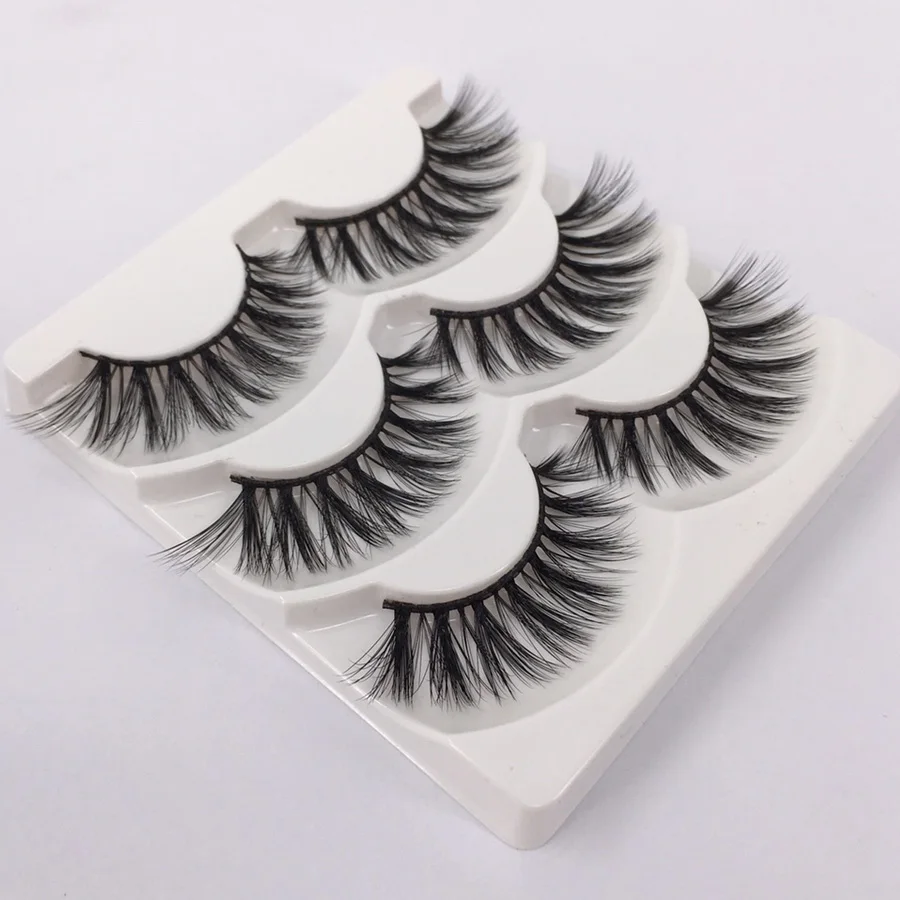 3 pairs mink eyelashes