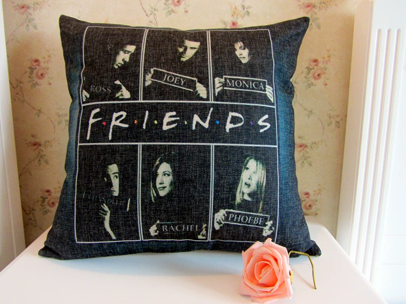 Friends TV play pillow Chandler Bing Rachel Green Joey-in