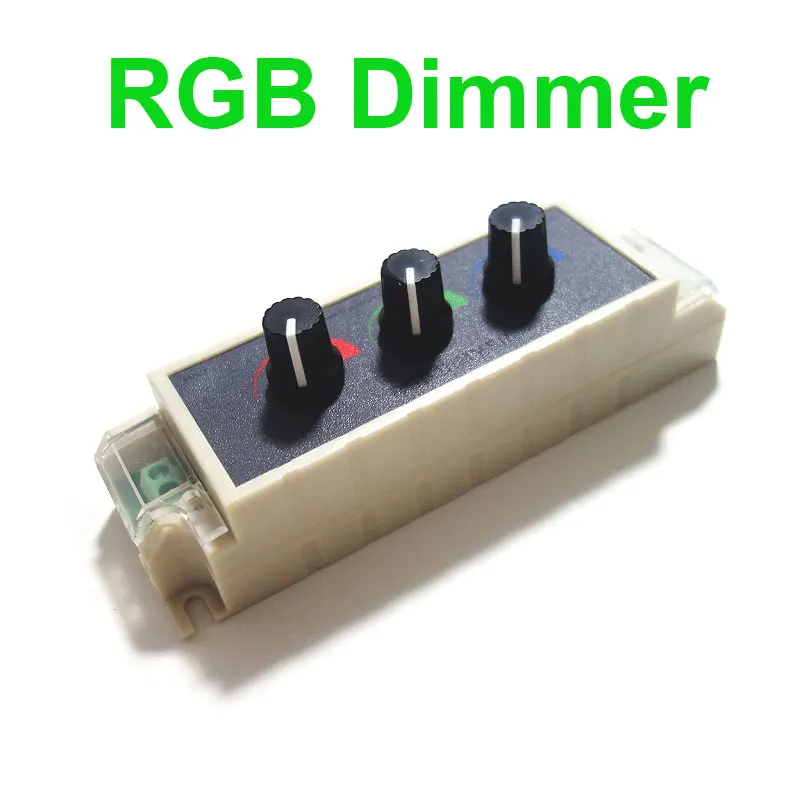 

DC 12V 24V 9A RGB LED Light Dimmer Adjustable Brightness Controller for 5050 3528
