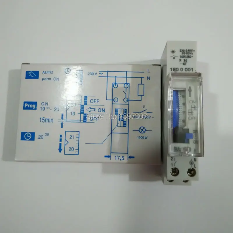 20 шт. din-рейку SUL180a реле времени механический переключатель таймера 24 часов программируемый таймер 16A реле времени