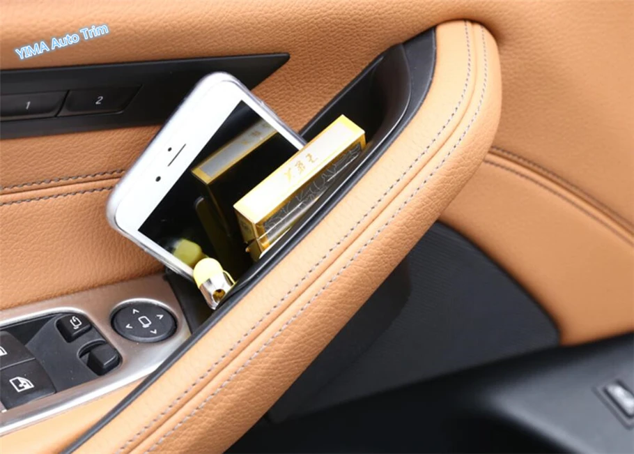 

Lapetus Auto Styling Front Door Multifunction Container Box Storage Box Cover Trim For BMW 5 Series G30 530I 2017 2018 Plastic