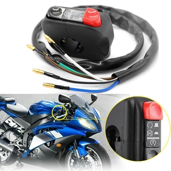 

7/8 Motorcycle Handlebar Scooter ATV Dirt Bike Start Stop ON-OFF Button Switch