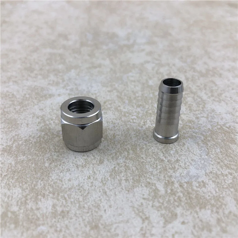 Female Flare FFL Stainless Swivel Nut 14 to 14 Barb or 516 Barb Adapter Kegging Homebrew Cornelius Keg MFL Quick Connectors (1)