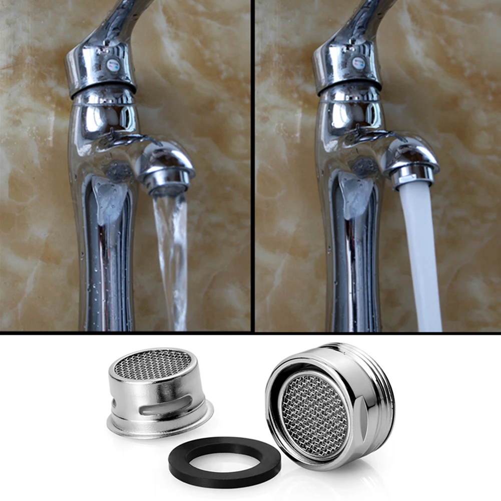 Stainless Steel Faucet Tap Nozzle Thread Swivel Aerator Filter Sprayer Kitchen Water Saving Faucet Accessories#15