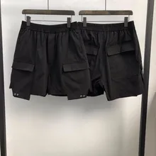 19ss Owen Seak мужские повседневные короткие шаровары в готическом стиле мужская одежда треники летние женские свободные черные короткие размеры XL