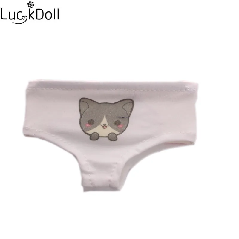 LUCKDOLL узорное нижнее белье подходит 18 дюймов Американский 43 см Детские аксессуары для кукол, игрушки для девочек, поколение, подарок на день рождения