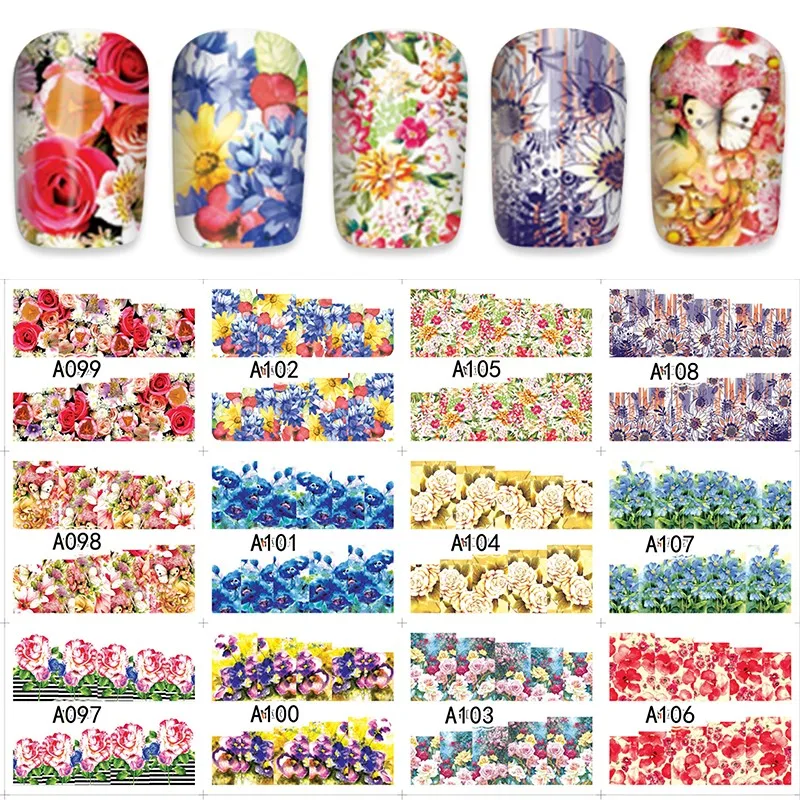 Наклейка для ногтей 12 цветов|water decals|lot water decalnail art nail sticker |