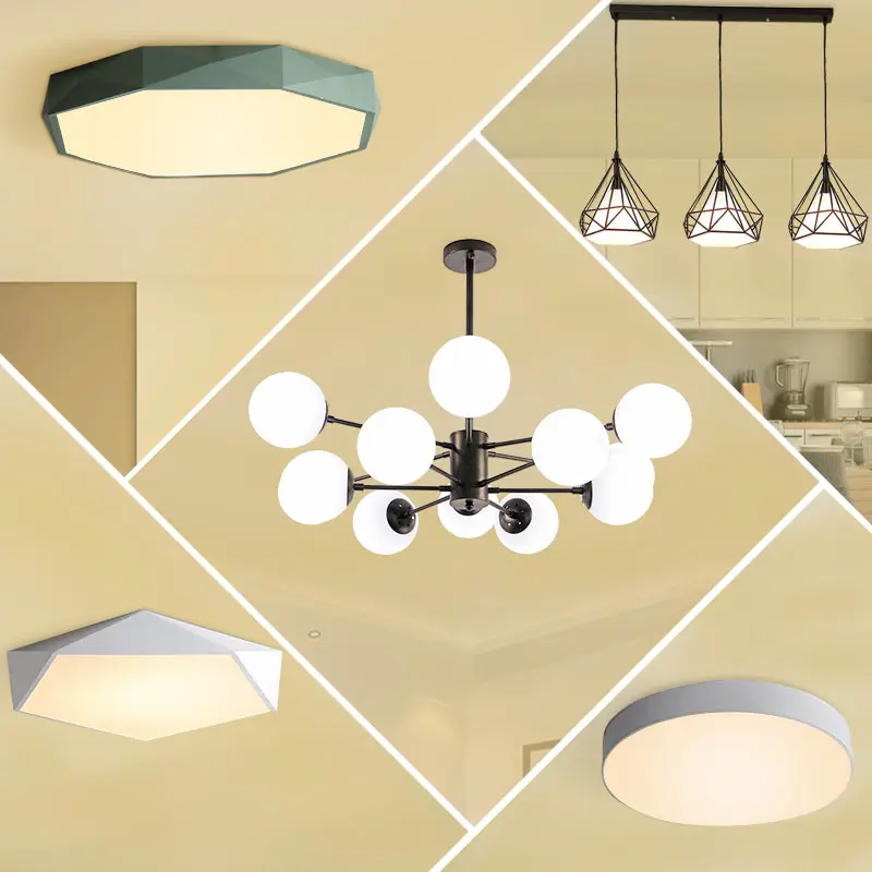 

living room sets modern simple three room two hall ceiling lamp bedroom combination set the Nordic style chandelier.