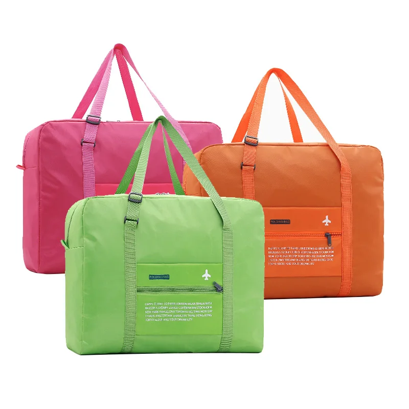 Nylon Folding Bag Travel Waterproof Women Travel Bags Handbag  Unisex 001T Luggage Bags Weekend Travel Backpack